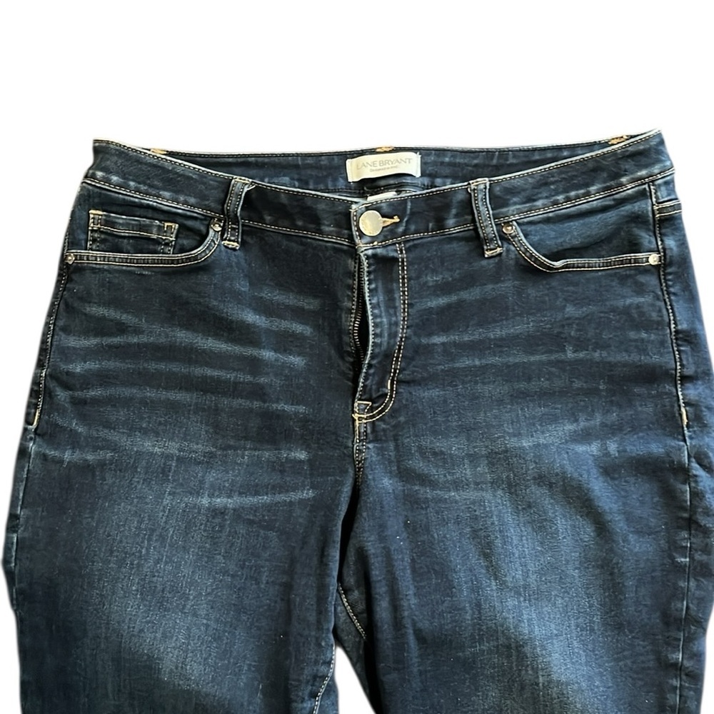 Lane Bryant Blue Ankle Cropped Jeans - Picture 2 of 6